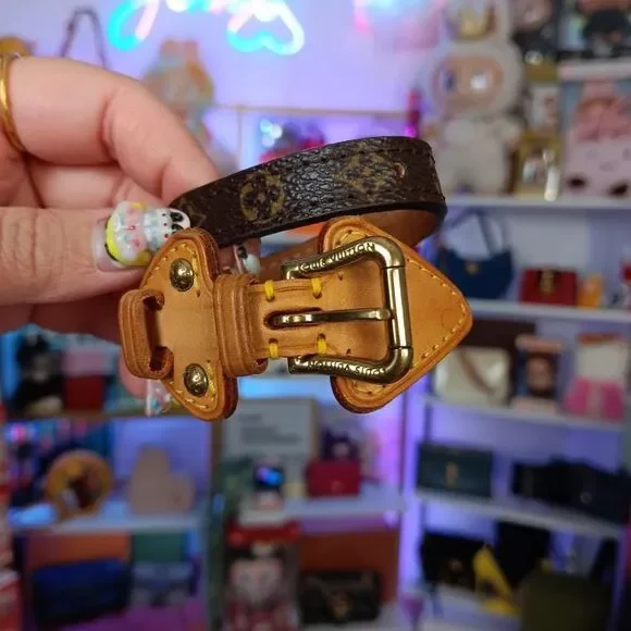 Louis Vuitton Brown Monogram Vachetta Leather Theda Bracelet - Picture 3 of 8